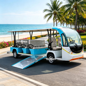 ZOWN Autobús Eléctrico Retro de 4 Filas para Transporte de Pasajeros y Recogida en Hoteles, Diseño Creativo en Venta - Product Image 1
