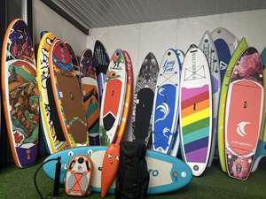 Set de Accesorios para Tabla de Paddle Surf, Kit de Surf Inflable con Remo de Una Sola Hoja, Bomba de Aire, Aleta Trasera, Cuerda de Seguridad, Kit de Reparación y Bolsa de Almacenamiento - Product Image 5