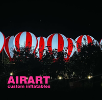 Ballon au sol gonflable de décor de nuit de partie, ballon léger de partie de disco d'explosion d'air avec le logo imprimé