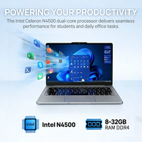 Factory 14 Inch Touch Screen Laptop Intel Celeron N4500 8GB RAM Windows 11 SSD UHD Graphics for Personal Use Notebook Computer