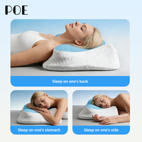 Bantal Tidur Kontur Memory Foam untuk Tidur Menyamping, Telentang, dan Tengkurap, Ergonomis, Dapat Disesuaikan, Penyangga Leher Profesional