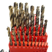 Jeu de 25 forets hélicoïdaux de haute précision pour métaux HSS M35 HSSE HSSCO5