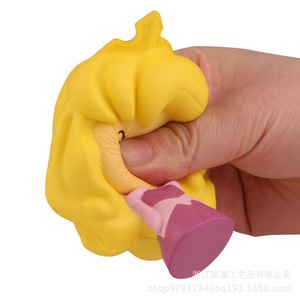 Tpe Fidget Toy Aurora Cartoon Character Slow <b>Rebound</b> Stress Relief For Kids 8 13 Years Unisex - Product Image 1