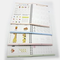 Libros Educativos para Niños con Encuadernación Espiral y Impresión Personalizada, Cuaderno Mágico a Todo Color en Inglés y Francés con Bolígrafos