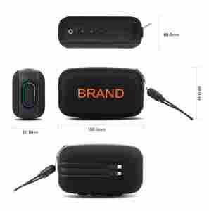 Portable <b>Bluetooth</b> <b>Speaker</b> 2.0 Channel IPX7 Waterproof Outdoor Use Rechargeable Battery Built-in Mic - Product Image 2