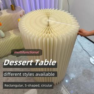 <span class=keywords><strong>Table</strong></span> de réception de mariage pliable Multi - fonction marchandises présentoir papier stretch <span class=keywords><strong>table</strong></span> pour décor de scène - Product Image 4