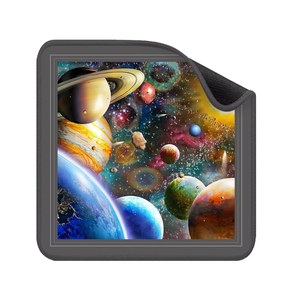 Cosmic Symphony Plegable Mahjong Table Mat Cubierta antideslizante con bolsillos Estilo moderno Poker Accesorio y decoración de fiesta en stock - Product Image 1