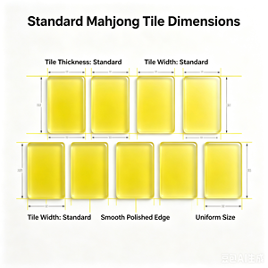 Juego <span class=keywords><strong>de</strong></span> Mahjong Americano Amarillo Canario <span class=keywords><strong>de</strong></span> la Serie Minimalista <span class=keywords><strong>de</strong></span> Lujo, Diseño Moderno <span class=keywords><strong>de</strong></span> Acrílico <span class=keywords><strong>de</strong></span> una Sola Capa, Juego Personalizable <span class=keywords><strong>de</strong></span> Alta Calidad - Product Image 2