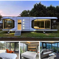 Maison capsule préfabriquée certifiée CE, maison modulaire ADU, mini-maison pour suite d'hôtes dans la cour