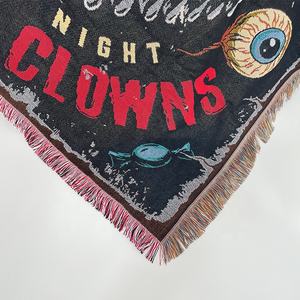 Personalização rápida Alta qualidade halloween tecido tapeçaria cobertor com sofá jogar cobertor - Product Image 4