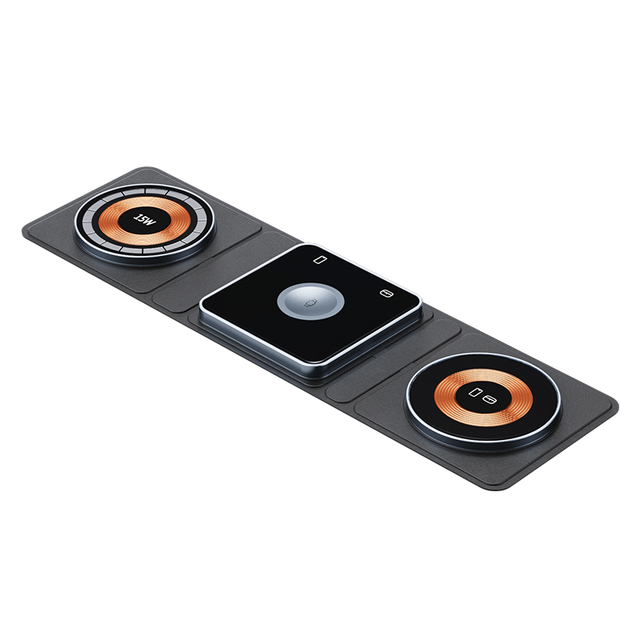3 in 1 Foldable Magnetic Wireless Charger for Android Devices 10W Electric Power OVP Protection 5V/2A Input
