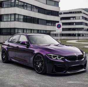 Film Vinyle Adhésif Brillant Violet Nuit pour Voiture, Sans Bulles, Changement de Couleur, pour Décoration Intérieure et Extérieure Automobile, Rouleau pour Carrosserie - Product Image 1