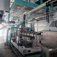 Nouvelle extrudeuse à double vis Juyongfeng 1 tonne/h 90 kW en acier inoxydable pour aliments pour poissons, machine à granulés multifonctionnelle