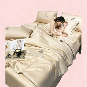 Home Bedding High Quality Washed Cotton Quilt Skin Friendly Durable European American Style - Product Image 4