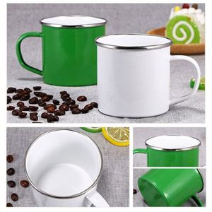 Tazas de Viaje de Cerámica de 350 ml (12 oz) con Logotipo Personalizado, Estilo Americano, con Asa, Sublimación, Esmalte, para Té, Leche, Café - Product Image 4