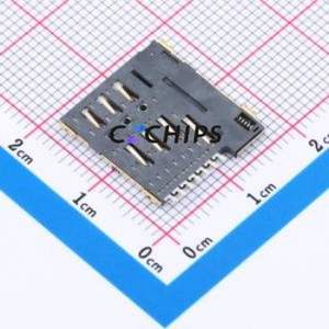 HX MICRO <b>SIM</b> 7P H1.35 <b>SIM</b> <b>Card</b> Connector SMD Connector Self-Return Type Micro <b>SIM</b> <b>Card</b> <b>Card</b> <b>Holder</b> 1.35mm - Product Image 2