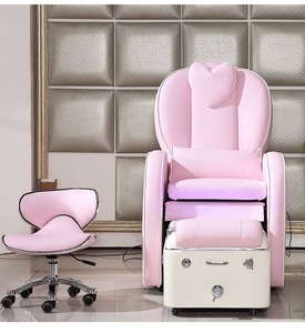 Sillones de Pedicura Profesionales de Lujo Modernos Zxm en Color Rosa para Niñas con Masaje para Spa de Pies - Product Image 2