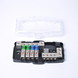 Fuse Holder <b>With</b> <b>Led</b> <b>Light</b> 4 Way Automotive Fuse Box For Car Audio <b>Wiring</b> Repair - Product Image 2