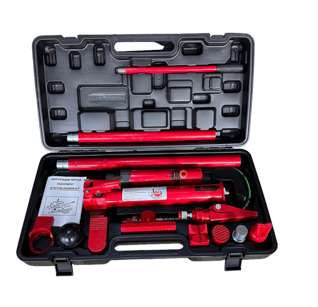 10 Ton Red Black Portable Ram/Auto Body Frame Repair Kit Frame Repair Kit Hydraulic Portable Multifunction Combine Jack Tools