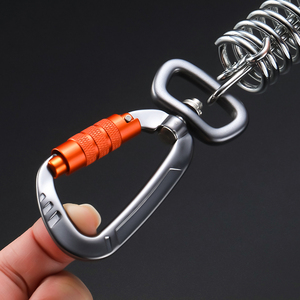 Petit Mini crochet en aluminium à outils multiples, <span class=keywords><strong>mousqueton</strong></span> <span class=keywords><strong>verrouillable</strong></span> pour chien, Clip non pour l'escalade, le Camping, la randonnée, <span class=keywords><strong>mousqueton</strong></span> pour laisse de chien - Product Image 4