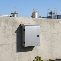 Cajas de Protección Eléctrica de Acero Inoxidable 304 para Exteriores, Resistentes al Agua, Nivel de Protección IP66, Recubrimiento en Polvo, Montaje en Pared