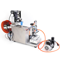 Semi Automatic Flat Surface Labeling Machine Easy Adjustment for Boxes Cards Pouches Flat Packaging Items