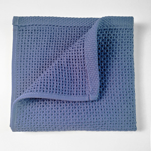 Chiffon de nettoyage pour gaufres à bords roulés à double usage Tampons à récurer absorbants en coton Forme carrée Essuyage de table de cuisine Séchage humide - Product Image 4