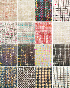 Tejido jacquard de lana mezclada teñida con hilo, estilo tweed, mezcla de poliéster, para ropa, de la colección de invierno. - Product Image 6