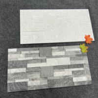 Carreaux muraux 3D externes 300x600mm Carreaux muraux extérieurs émaillés rustiques aspect pierre antique briques de villa décoration murale extérieure carreaux muraux