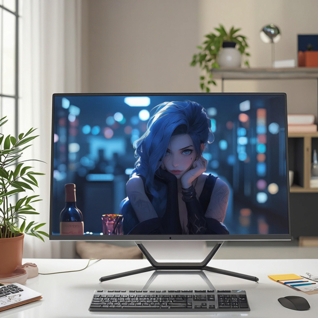 Intel Core I9/I7/I5/N95 All-in-one Pc 23.8 Inch Touch Screen IPS All-in-one Pc Desktop Computer Business Wall Mount
