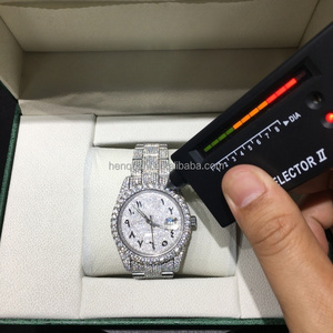 Montres mécaniques automatiques en gros en acier inoxydable avec moissanite <span class=keywords><strong>D</strong></span> VVS1 testée au diamant, livraison rapide, directement de l'usine - Product Image 4