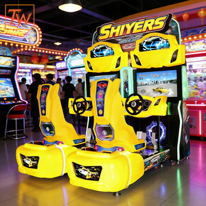 Simulateur de conduite avec volant pour salle d'arcade, équipement de divertissement, machine de jeu vidéo de course automobile à monnayeur 42 pouces - Product Image 1
