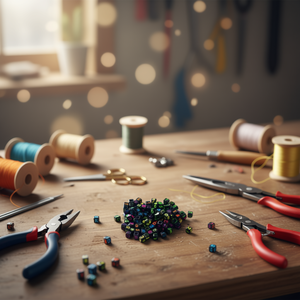 Perline Artigianali con Numeri Colorati 6x6mm per Lavori Manuali 17g - Product Image 2