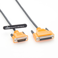 Câble série DCE RS-232 compatible Cisco CAB-232FC LFH60 mâle vers femelle DB25 6 pieds