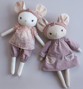 דפוס תפירת עכבר לעשות בובת עכבר בד צעצוע חיות ממולאות ובגדים לעיצוב חדר הילדים או מתנה למקלחת לתינוק - Product Image 5