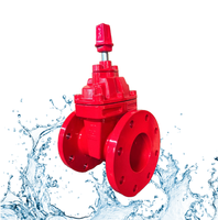 Vanne à opercule en fonte à joint souple à coin plein NRS Résiliente DN50-300 Classe 150 à bride Manuelle AWWA C515 pour usage général en eau