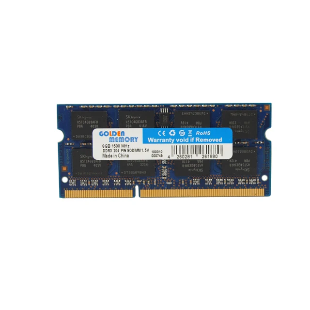 OEM 8GB DDR3 1600MHz ECC RAM for Laptop From Shenzhen Factory CE RoHS FCC Certified Lifetime Warranty Original Chipsets in Stock