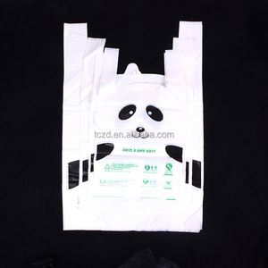 High Quality Supermarket Custom Printed Plastic Shopping <b>Bag</b> T-shirt <b>Bag</b> Different Size Plastic Vest <b>Bag</b> for Household Use - Product Image 2