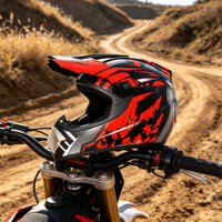 Casques de moto tout-terrain personnalisés pour jeunes, certifiés ABS DOT, imperméables pour les passionnés de motocross