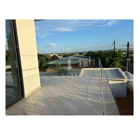 Prix bas, 2205 Spigot, montage facile, acier inoxydable 316/304, poteau court en inox, panneau de verre, garde-corps d'escalier, balustrade, main courante
