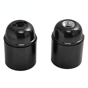 Douille de lampe E27 en <span class=keywords><strong>résine</strong></span> phénolique à surface lisse, auto-bloquante, à vis, 250V, accessoires, fournie par l'usine chinoise - Product Image 1