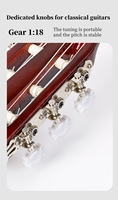 39-Inch Custom 6-String Travel Guitar Professional Durable Available Various Colors for Beginner Classical Music Instrument