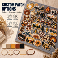 Écussons brodés personnalisés en tissu sergé, fil polyester, thermocollants ou à coudre, badges logo pour chapeaux, vestes, sacs, vêtements