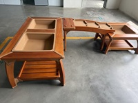 Meubles d'extérieur en plastique Montessori pour crèches et garderies, cuisine de jeu de rôle pour enfants, table à eau de jardin KANGYA