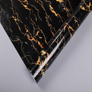 Papel Tapiz Negro de Mármol y Granito para Muebles Antiguos Moderno Autoadhesivo Impermeable Desmontable - Product Image 1