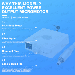 Micromotor Dental Eléctrico sin Escobillas Micromotor Eléctrico Dental con Fibra Óptica para Cirugía - Product Image 5