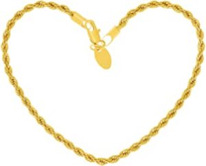 Pulsera <span class=keywords><strong>de</strong></span> <span class=keywords><strong>Oro</strong></span> Macizo <span class=keywords><strong>de</strong></span> 9K/10K/14K/18K/24K <span class=keywords><strong>para</strong></span> <span class=keywords><strong>Hombre</strong></span> con Cadena <span class=keywords><strong>de</strong></span> Cuerda <span class=keywords><strong>de</strong></span> Diferentes Tamaños - Product Image 3
