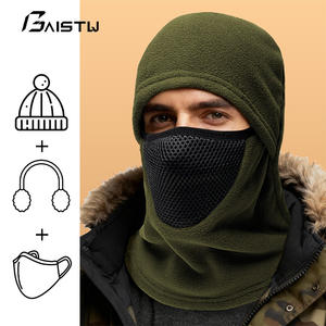 Masker nyaman tahan angin bersepeda luar ruangan syal hangat 3D uniseks musim dingin helm sepeda motor Ski dingin 100% poliester Gratis - Product Image 2