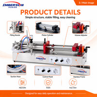 Machine de remplissage horizontale à tête unique haute précision 25-1000 ml pour huile de cuisson, remplisseuse à piston pour huile végétale, remplissage stable