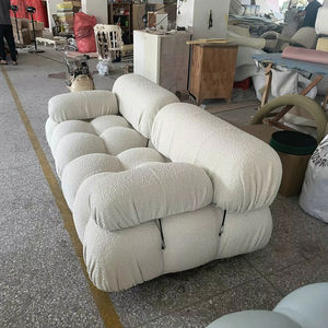 Muebles Disen, Estilo Europeo, Cómodo Sofá de 2 Plazas, Terciopelo Bouclé Chenille, para Apartamento, Escuela y Hospital, con Función Reclinable - Product Image 2